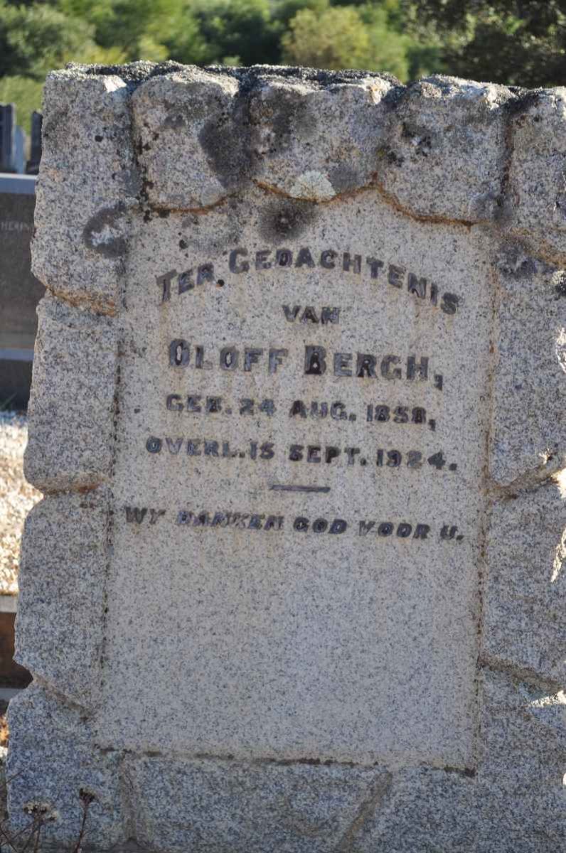 BERGH Oloff 1858-1924