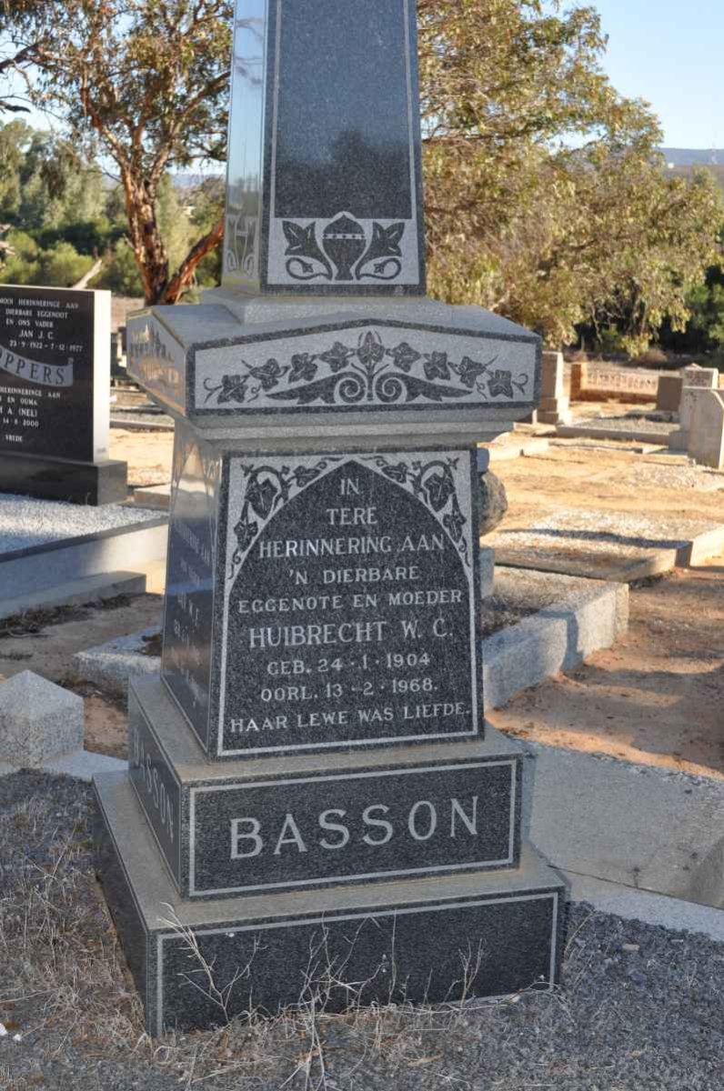 BASSON Huibrecht W.C. 1904-1968