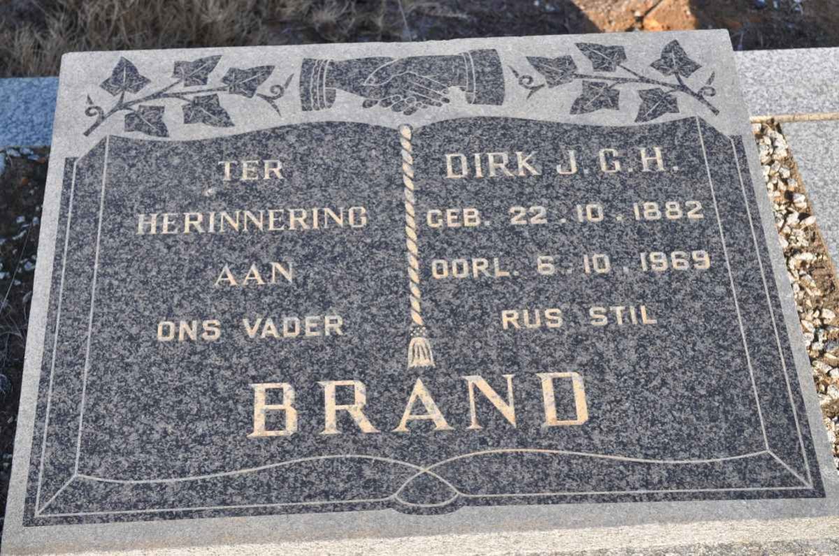 BRAND Dirk J.G.H. 1882-1969
