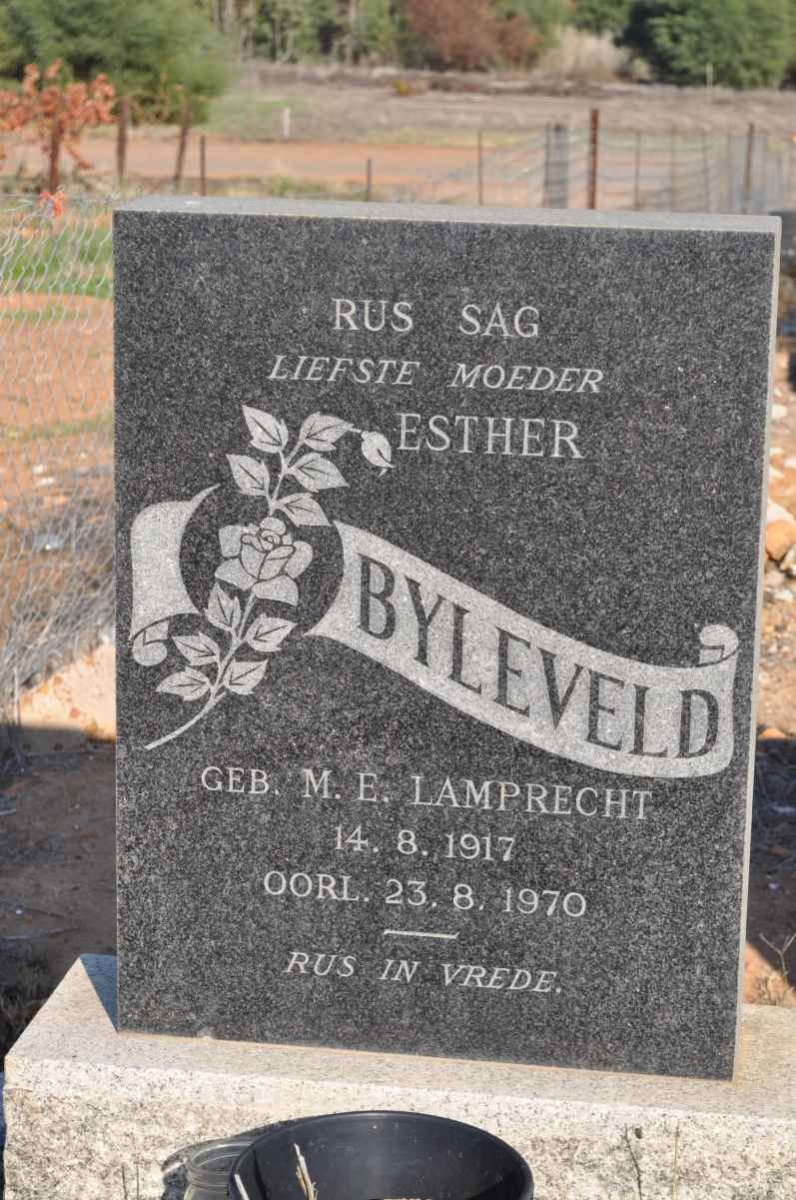 BYLEVELD M.E. nee LAMPRECHT 1917-1970