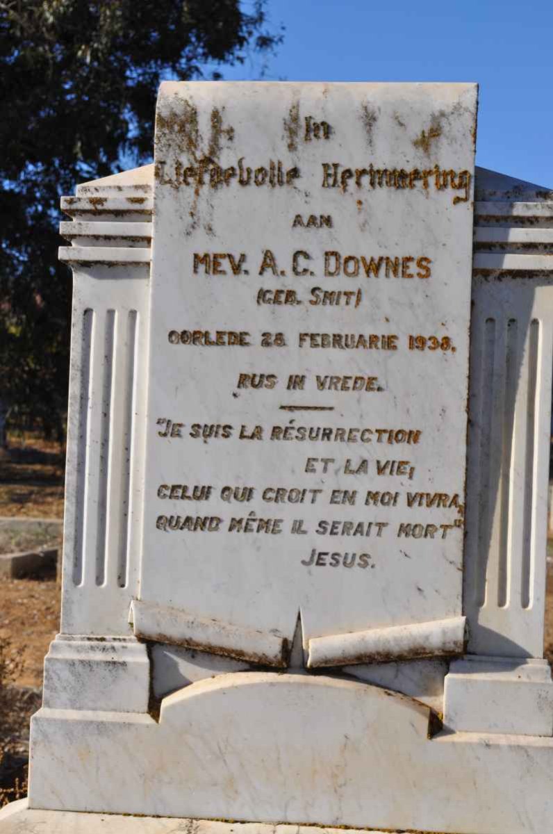 DOWNES A.C. nee SMIT -1938