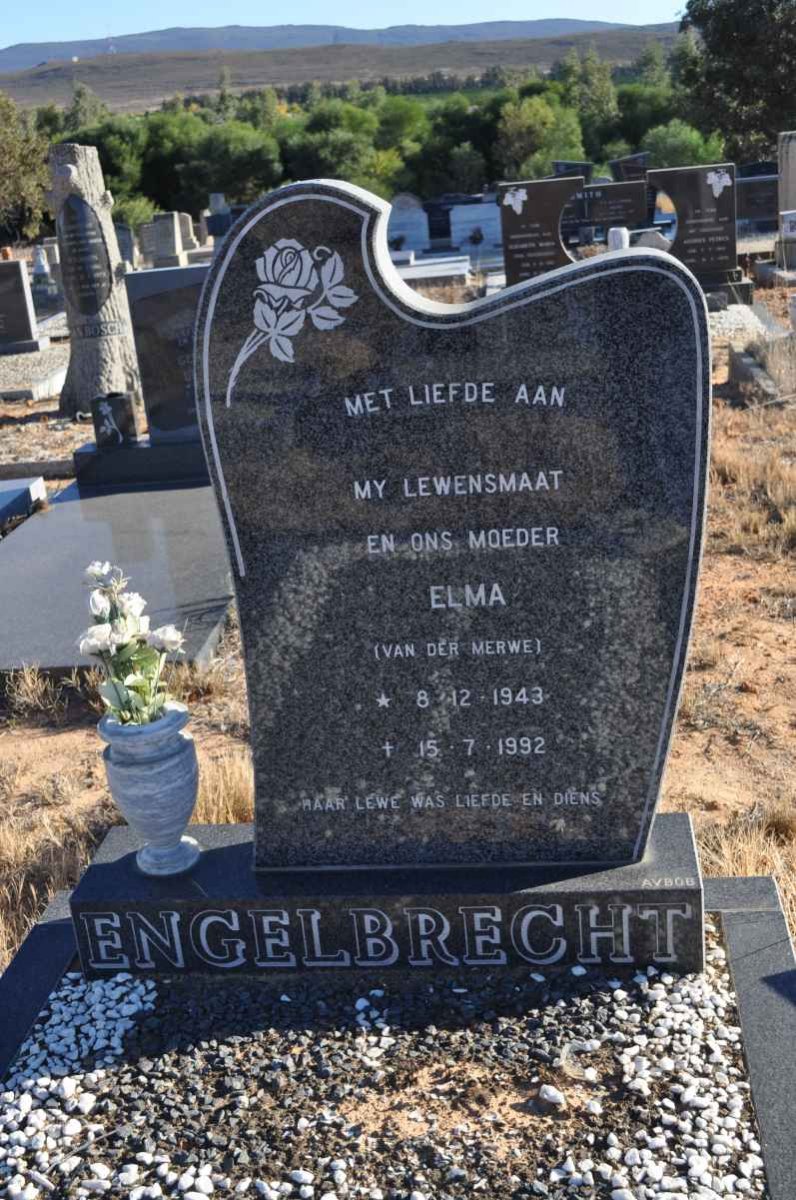 ENGELBRECHT Elma nee VAN DER MERWE 1943-1992
