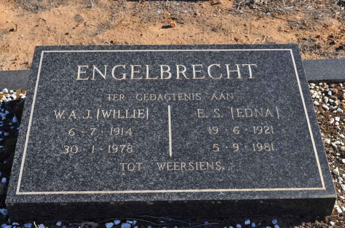ENGELBRECHT W.A.J. 1914-1978 &amp; E.S. 1921-1981