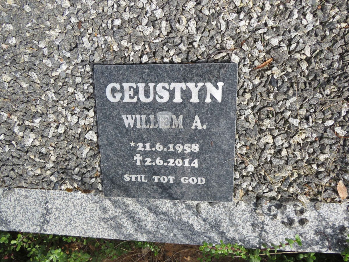 GEUSTYN Willem A. 1958-2014