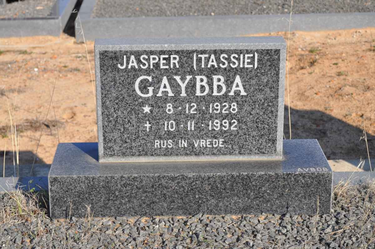 GAYBBA Jasper 1928-1992