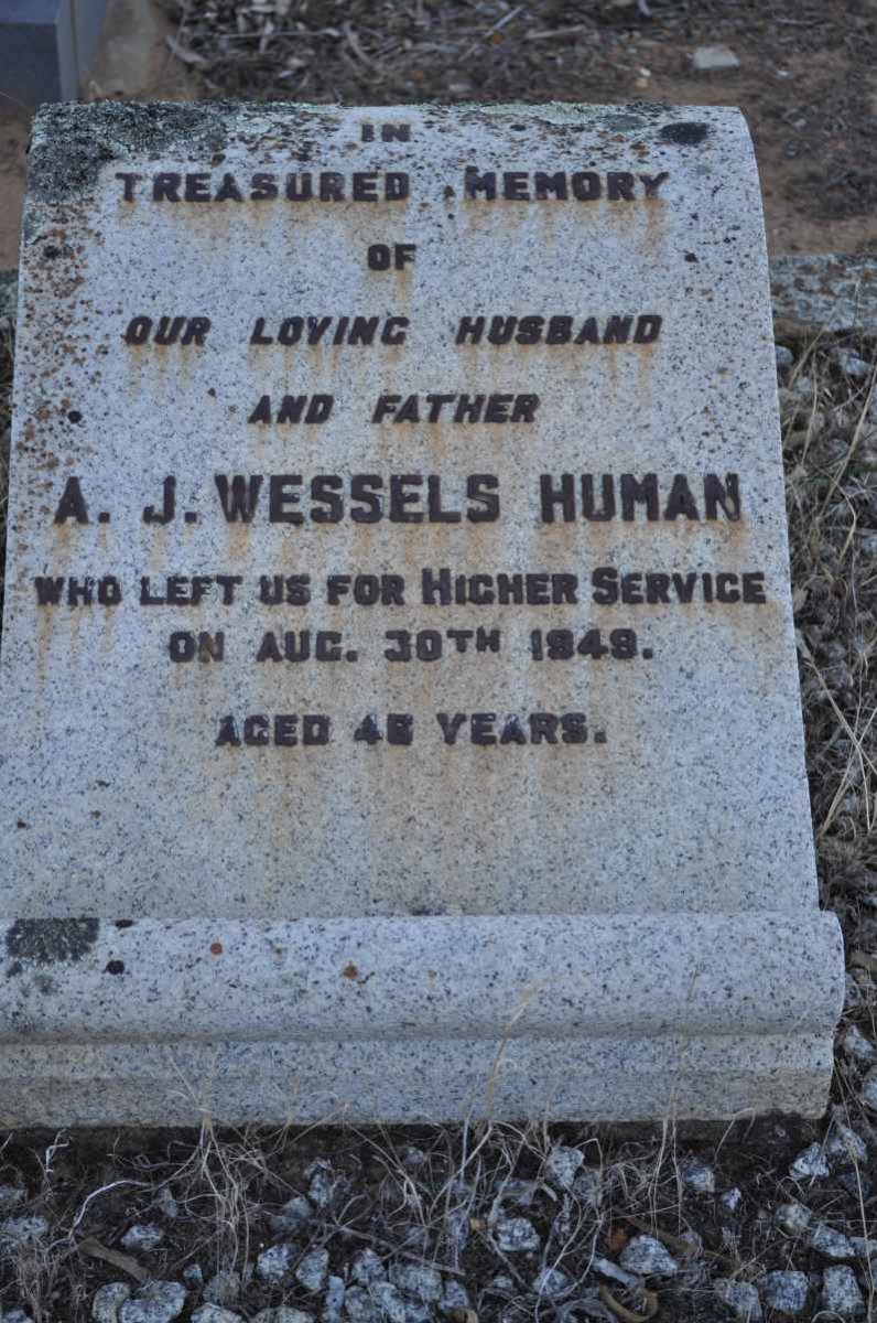 HUMAN A.J. Wessels -1949