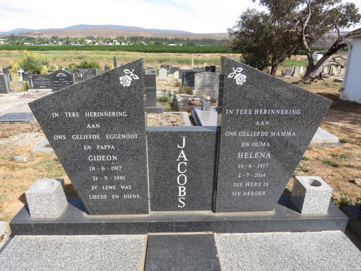 JACOBS Gideon 1917-1981 & Helena 1917-2014