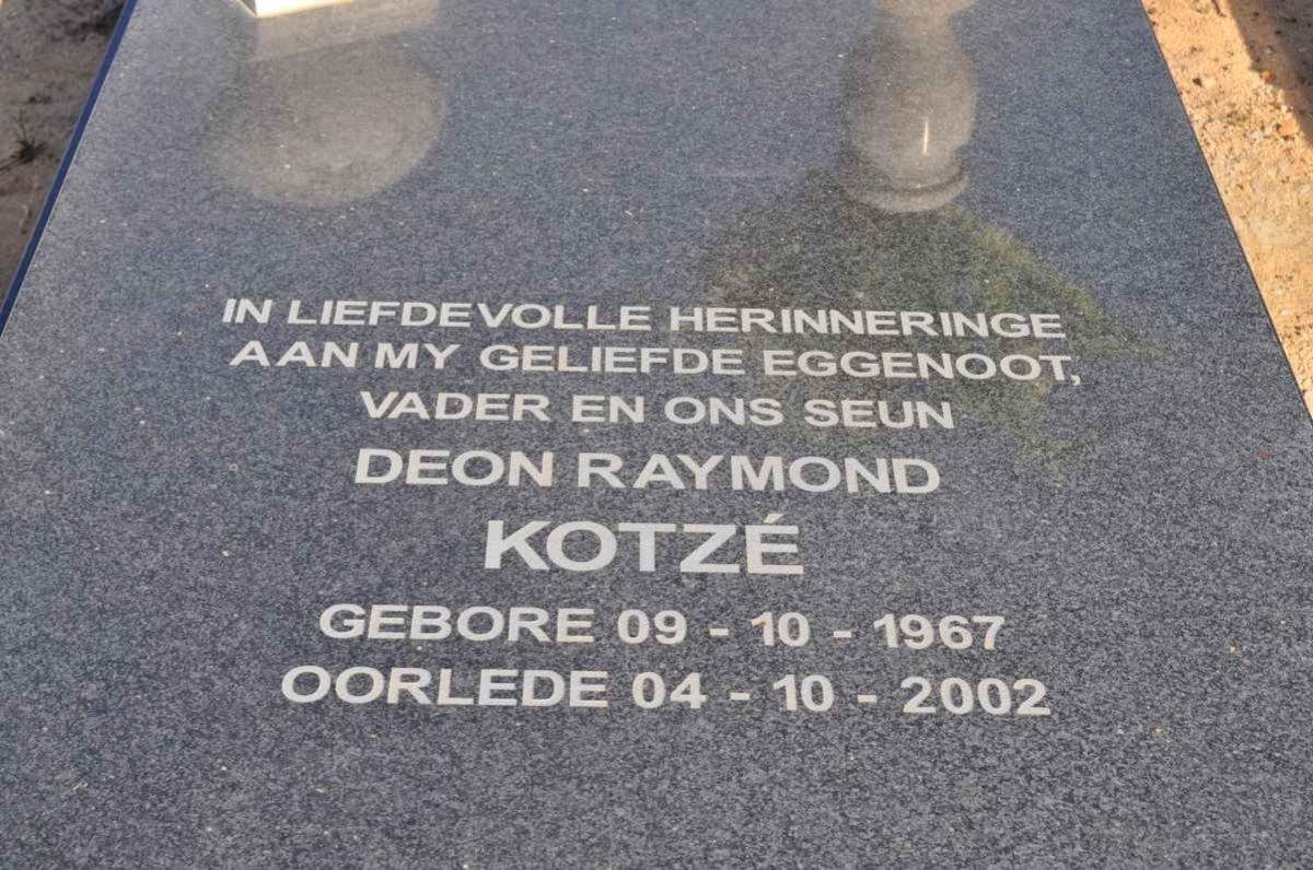 KOTZE Deon Raymond 1967-2002