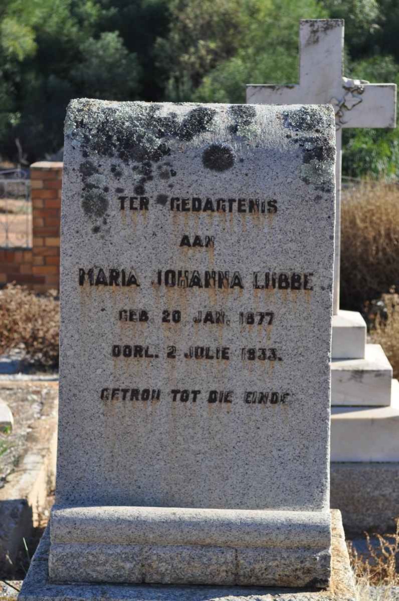 LUBBE Maria Johanna 1877-1933