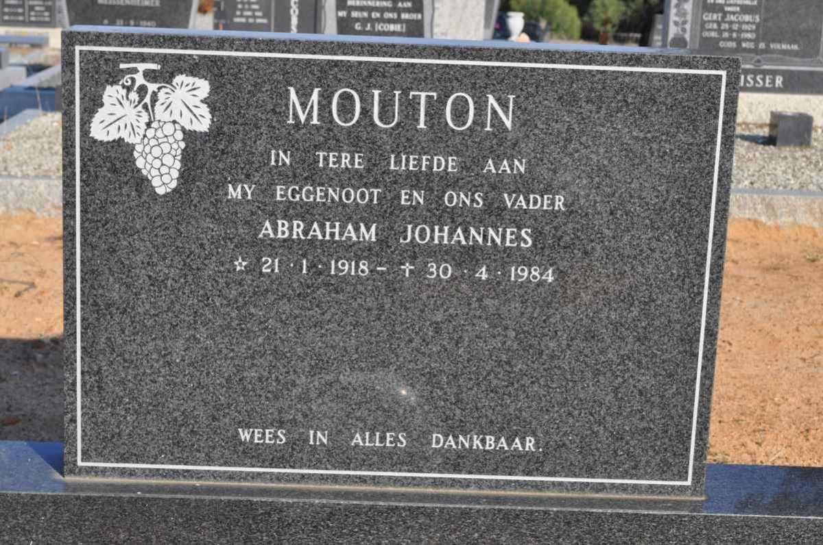MOUTON Abraham Johannes 1918-1984