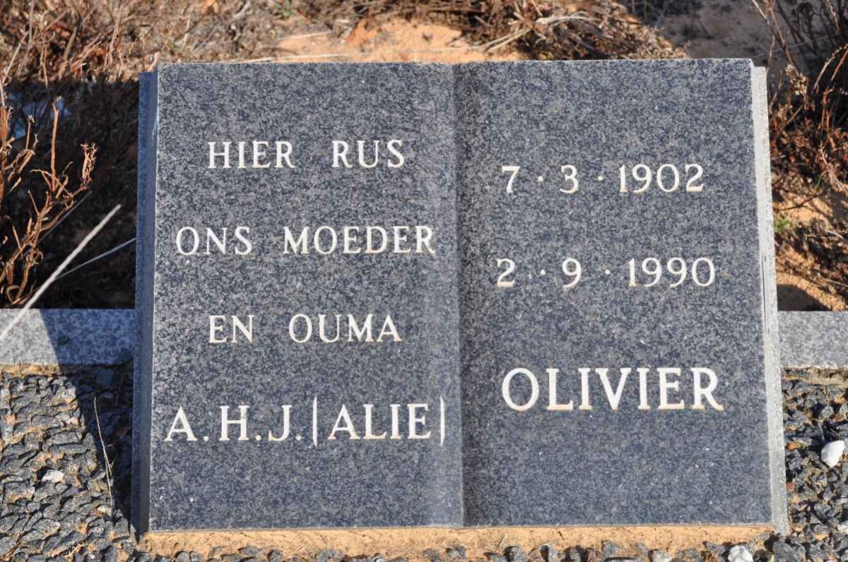 OLIVIER A.H.J. 1902-1990