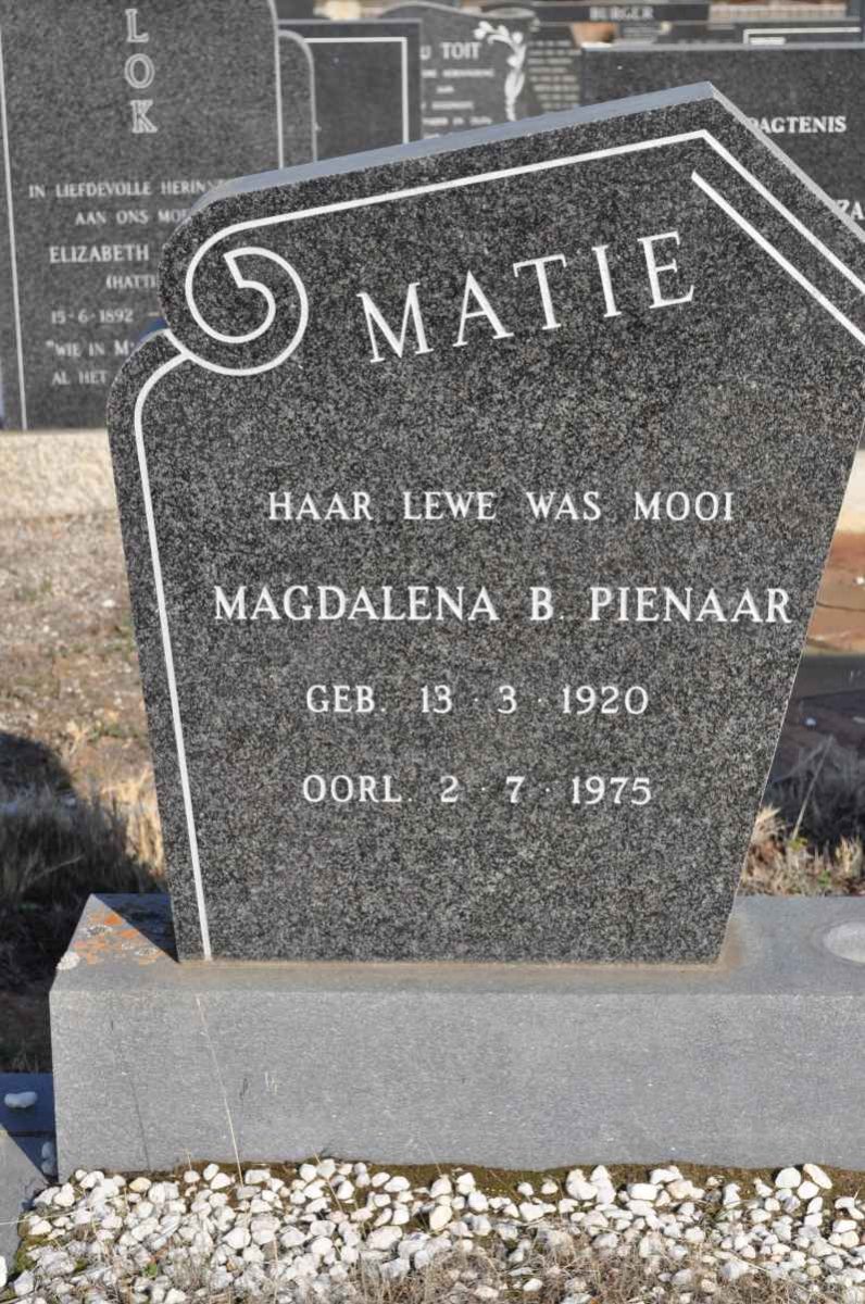 PIENAAR Magdalena B. 1920-1975