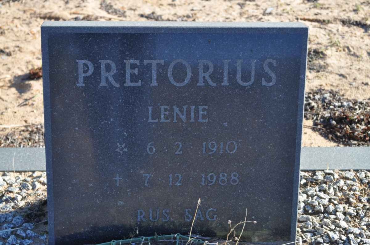 PRETORIUS Lenie 1910-1988