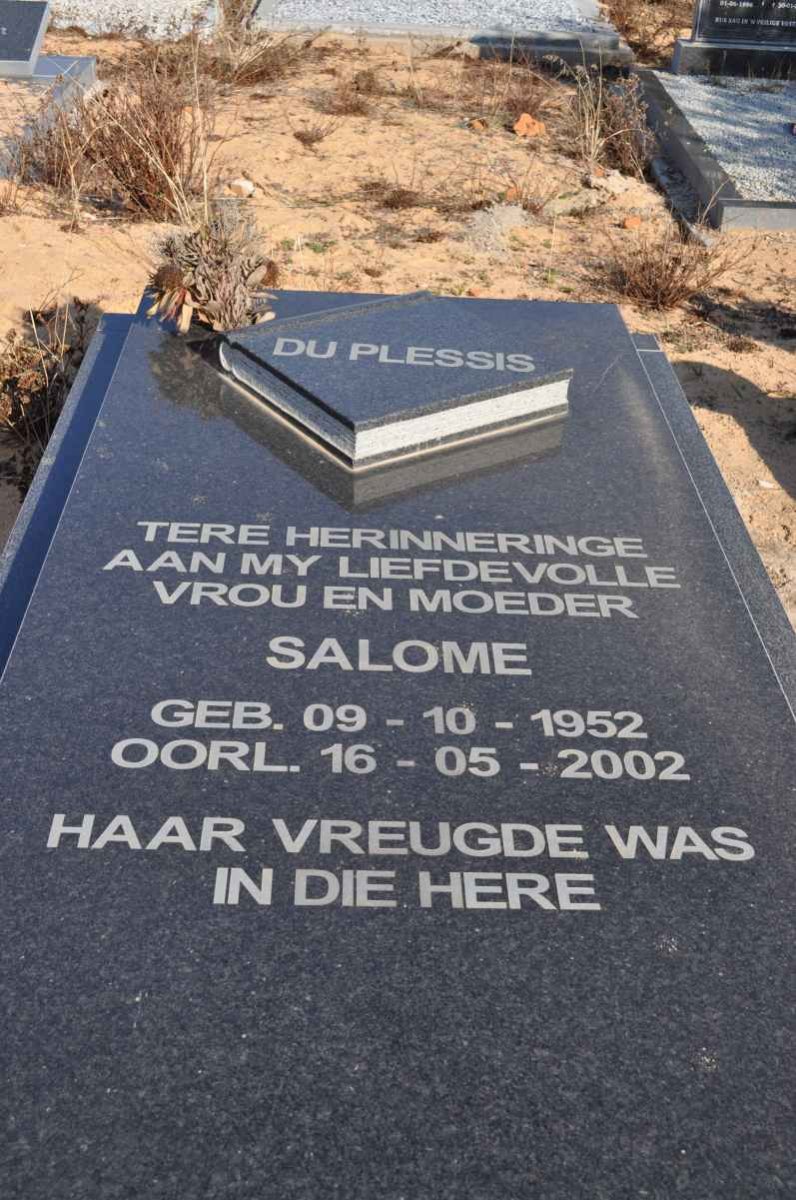 PLESSIS Salome, du 1952-2002