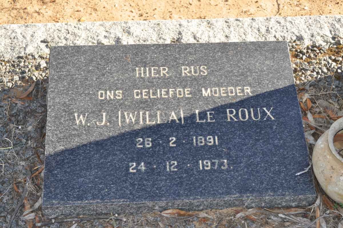 ROUX W.J., le 1891-1973