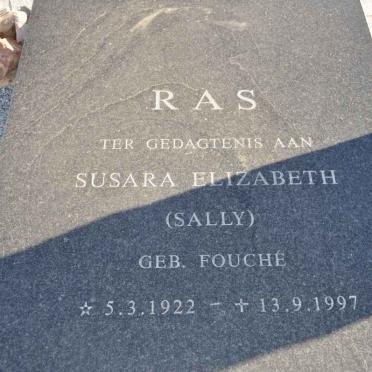 RAS Susara Elizabeth nee FOUCHE 1922-1997