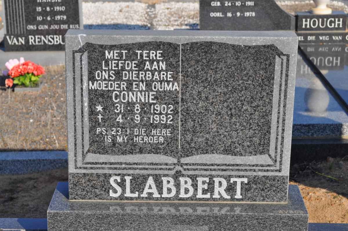 SLABBERT Connie 1902-1992
