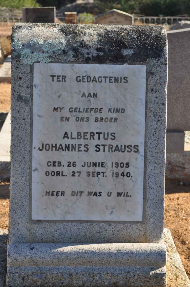 STRAUSS Albertus Johannes 1905-1940