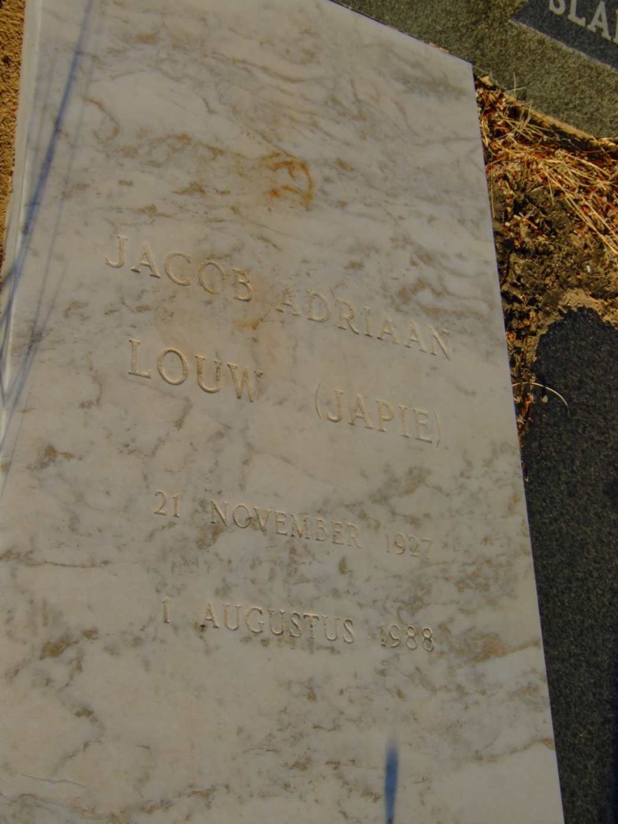 SLABBERT Jacob Adriaan Louw 1927-1988