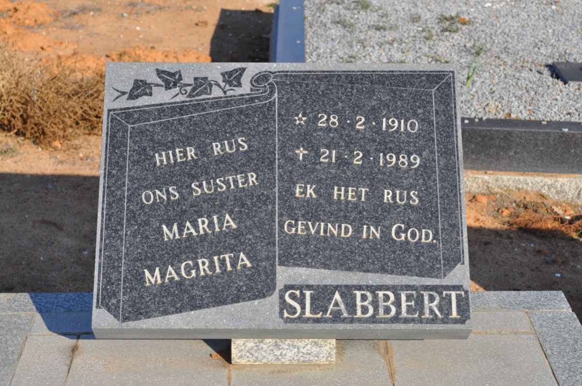 SLABBERT Maria Magrita 1910-1989