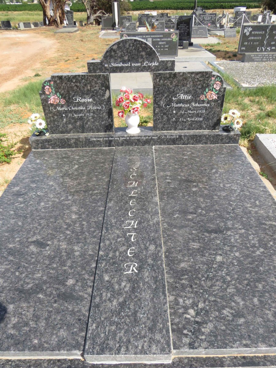 SCHLECHTER Mattheus Johannes 1918-2006 & Maria Christina Helena 1928-  _1