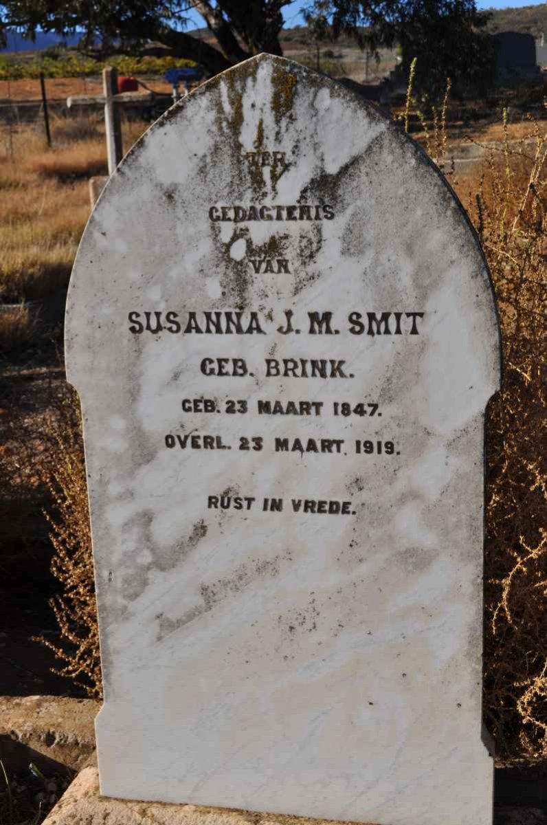 SMIT Susanna J.M. nee BRINK 1847-1919
