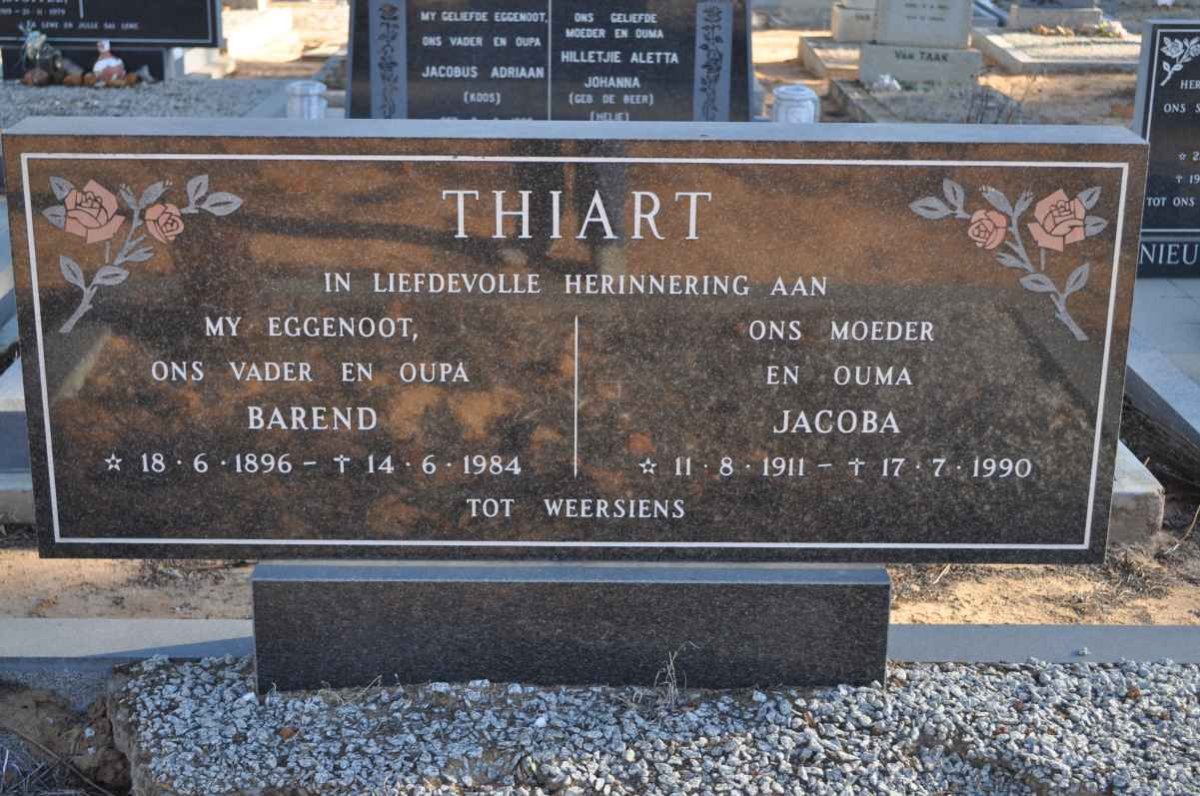 THIART Barend 1896-1984 &amp; Jacoba 1911-1990