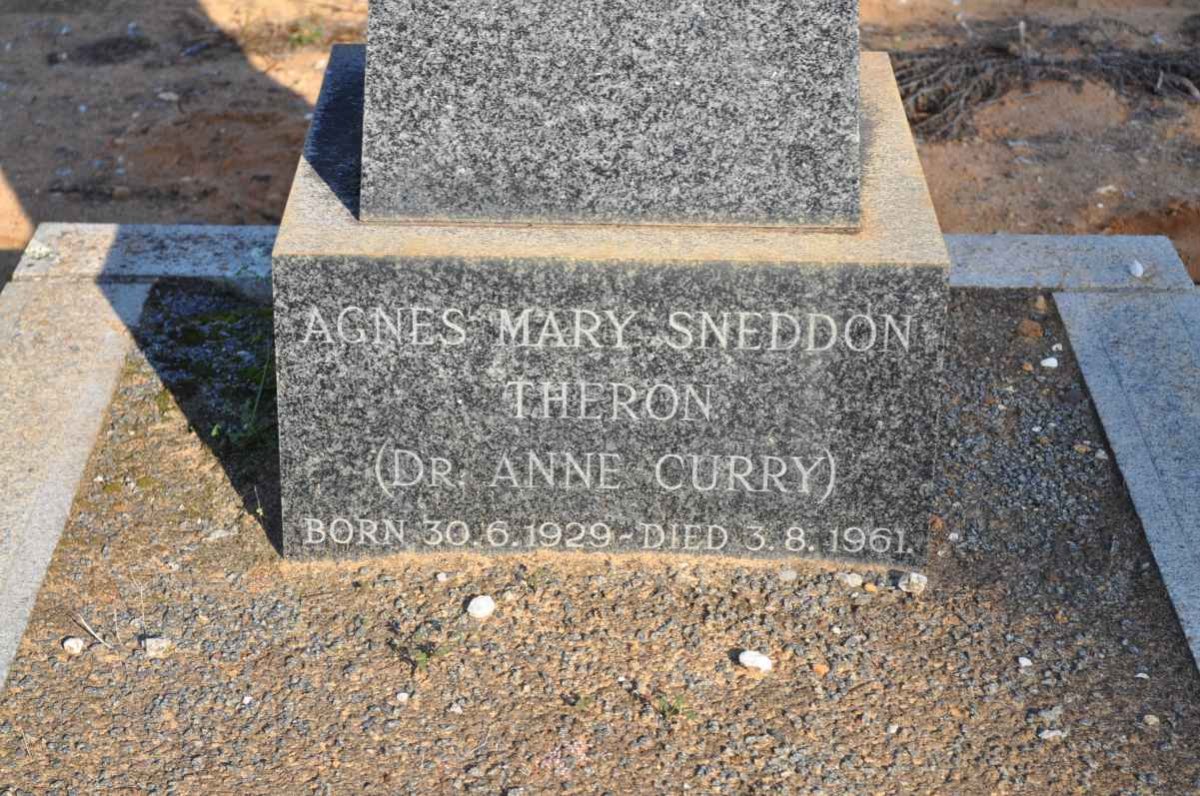 THERON Agnes Mary Sneddon 1929-1961