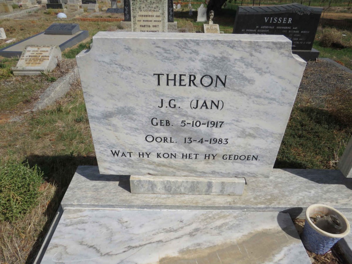 THERON J.G. 1917-1983 & A.G. STEENKAMP nee COMPION 1943-2015_1