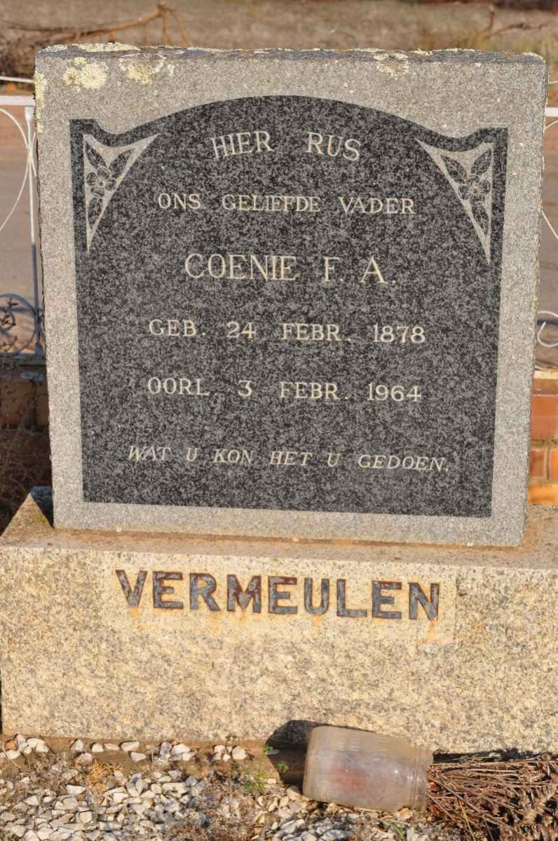 VERMEULEN Coenie F.A. 1878-1964