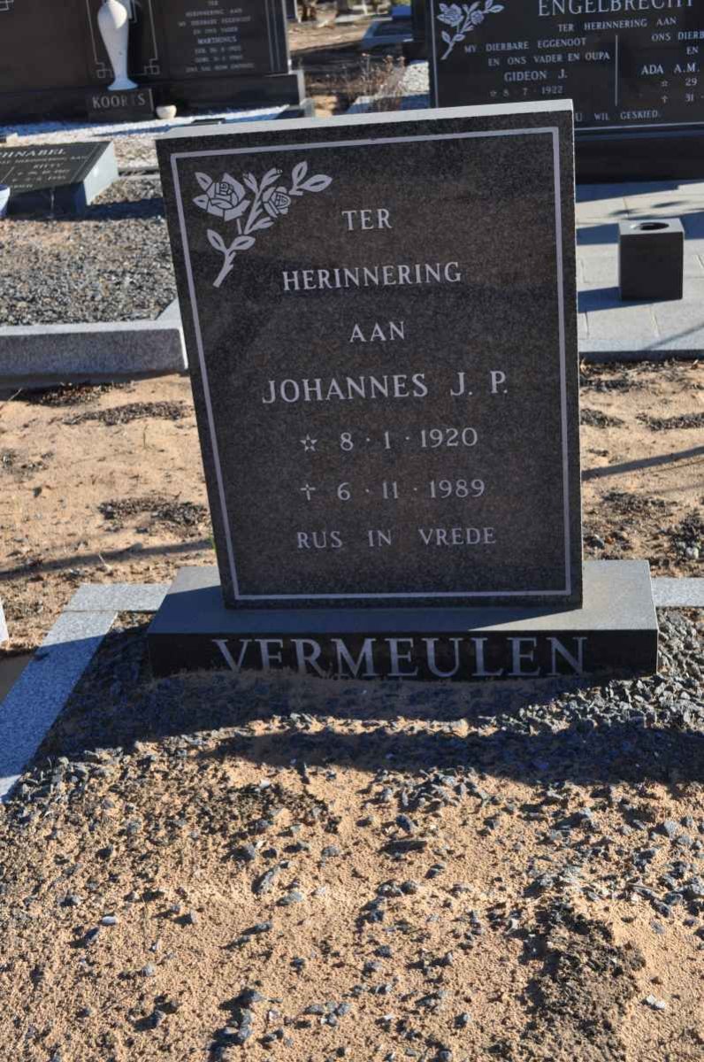 VERMEULEN Johannes J.P. 1920-1989