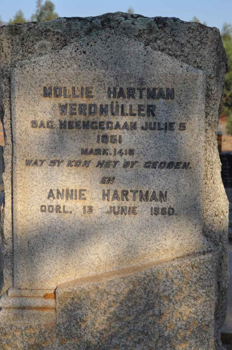 WERDMULLER Mollie Hartman -1951 :: HARTMAN Annie -1950