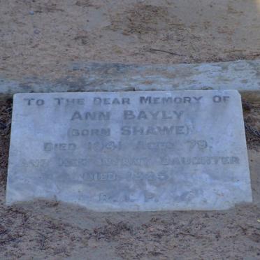 BAYLY Ann nee SHAWE -1941 :: BAYLY -1885