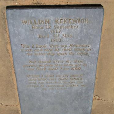 KEKEWICH William 1812-1851