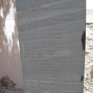 SHAWE Samuel Edward -1841 &amp; Anne 1794-1862 :: SHAWE Henry Benjamin 1825-1861