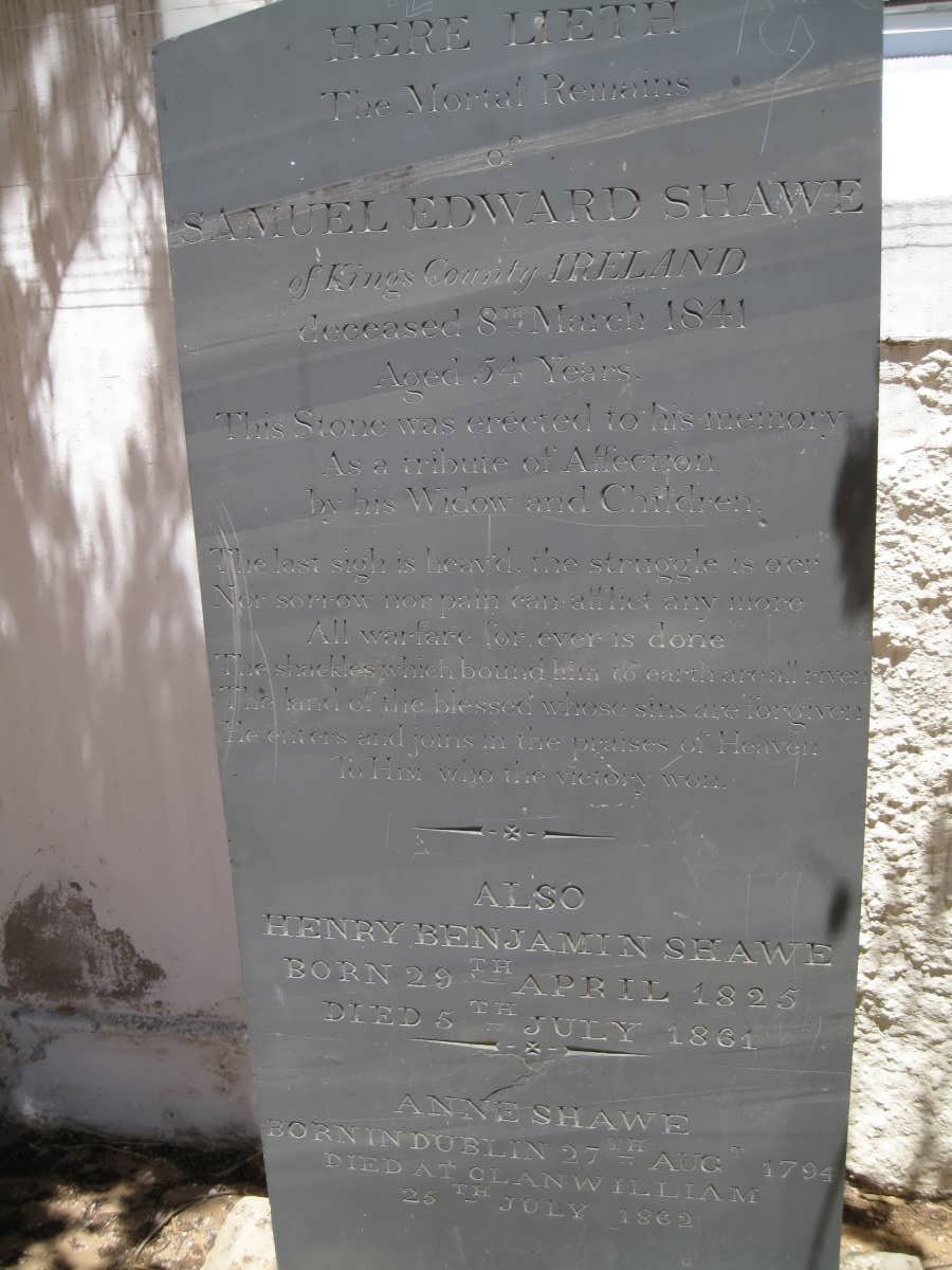 SHAWE Samuel Edward -1841 &amp; Anne 1794-1862 :: SHAWE Henry Benjamin 1825-1861