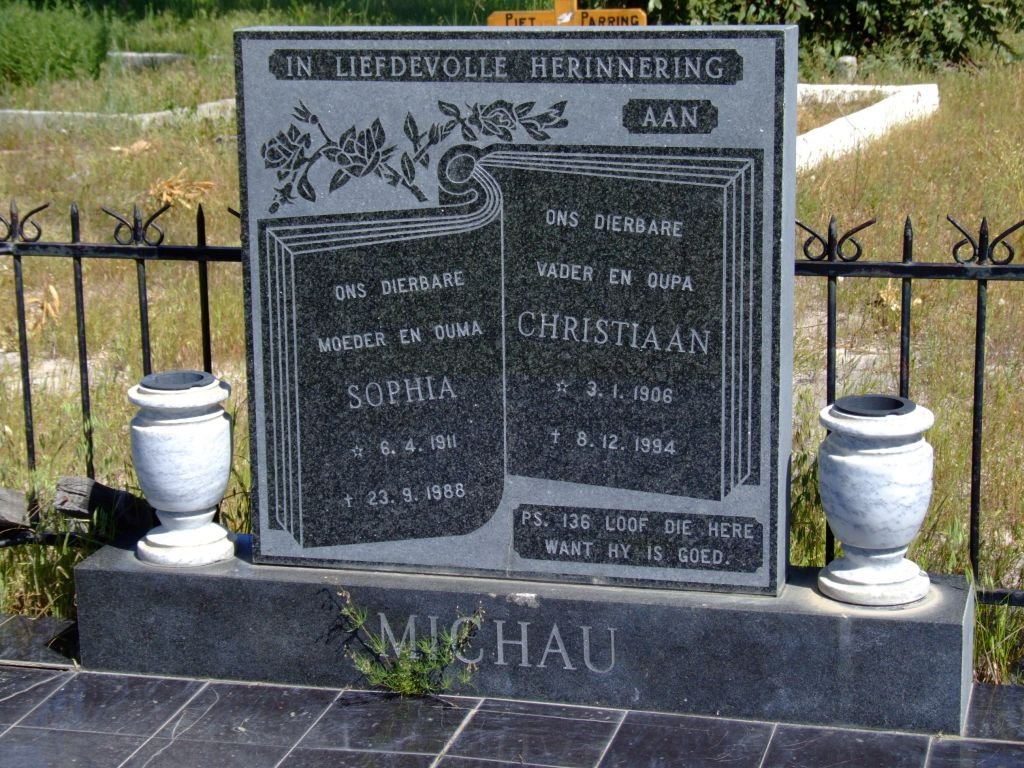MICHAU Christiaan 1906-1994 &amp; Sophia 1911-1988