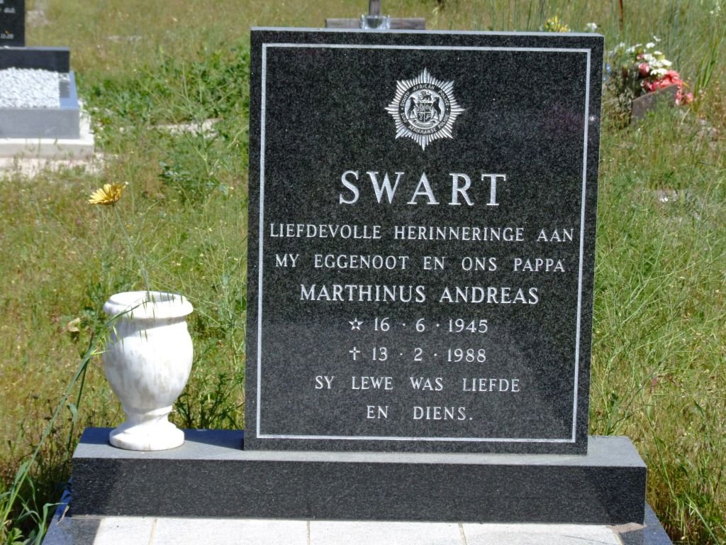 SWART Marthinus Andreas 1945-1988