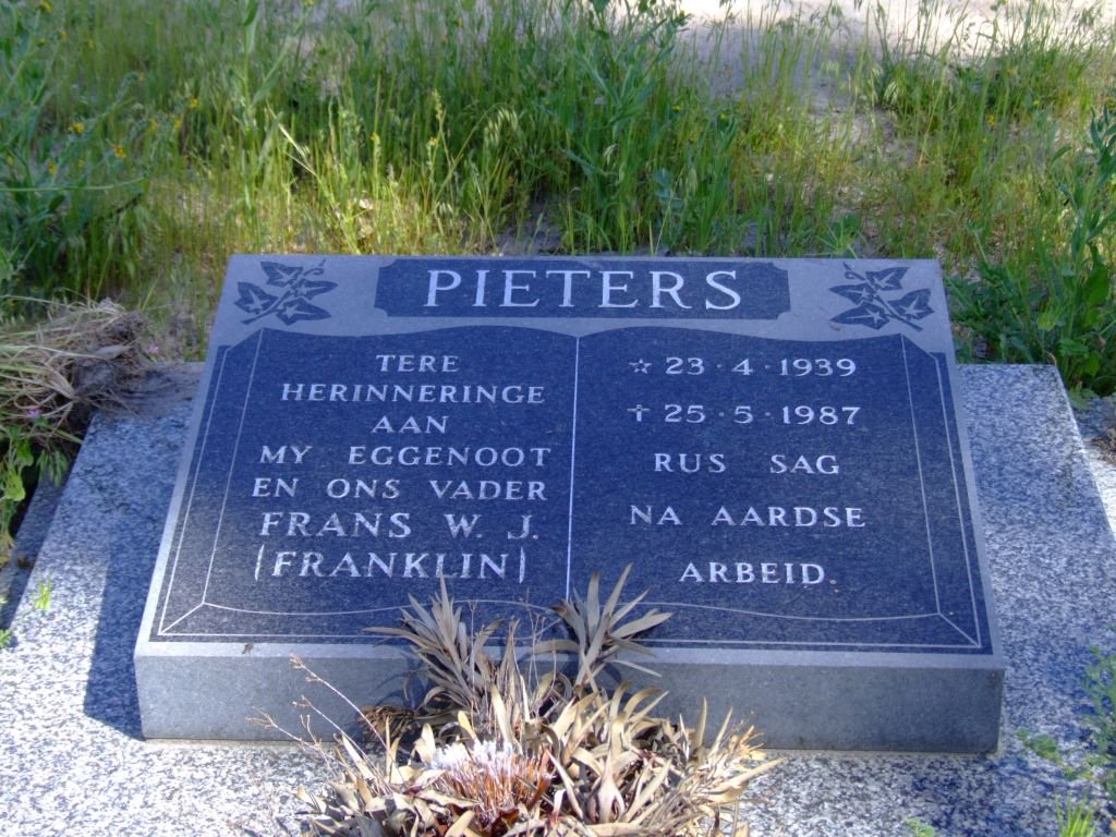 PIETERS Frans W.J. 1939-1987