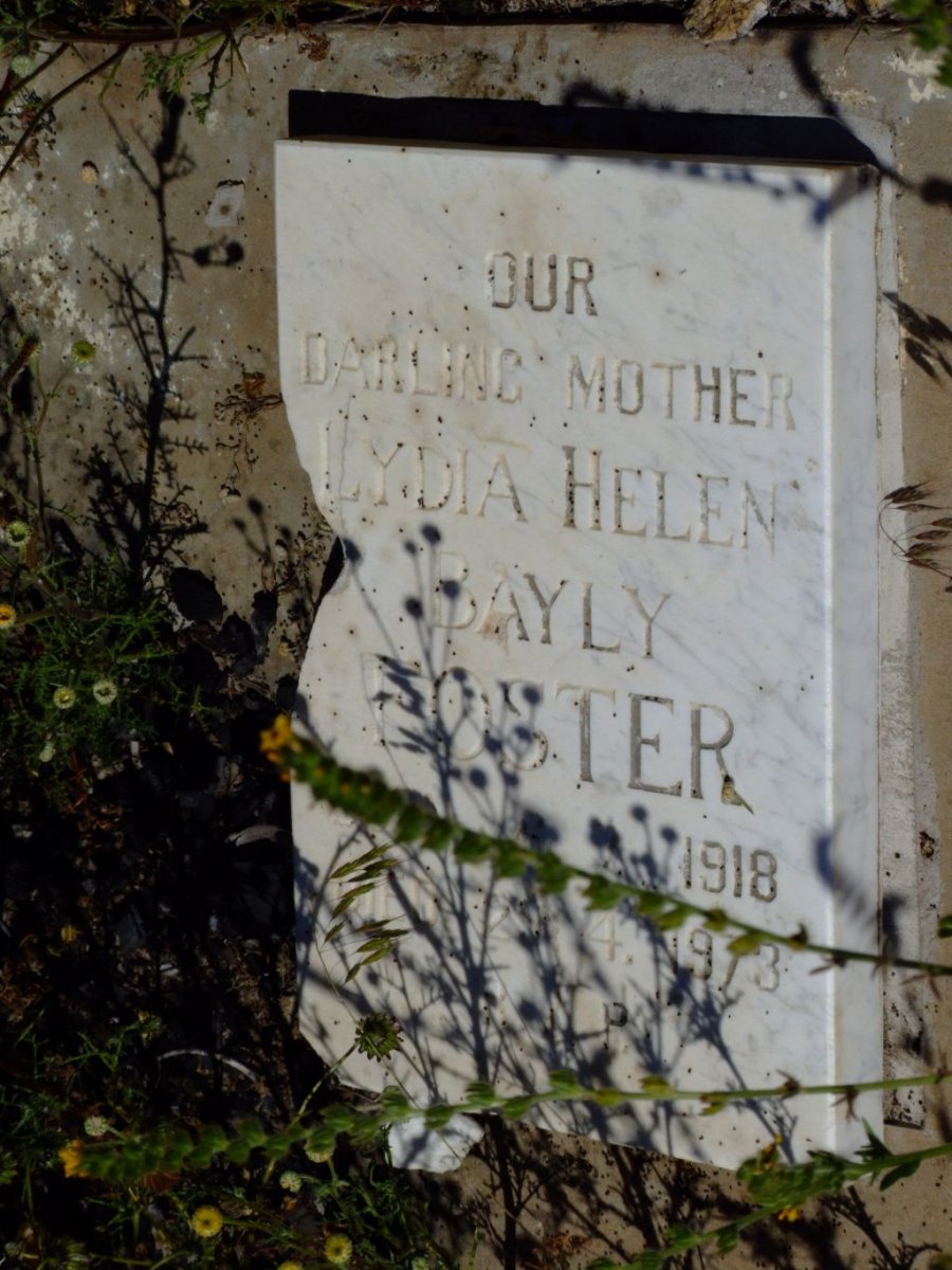 FOSTER Lydia Helen Bayly 1918-1973