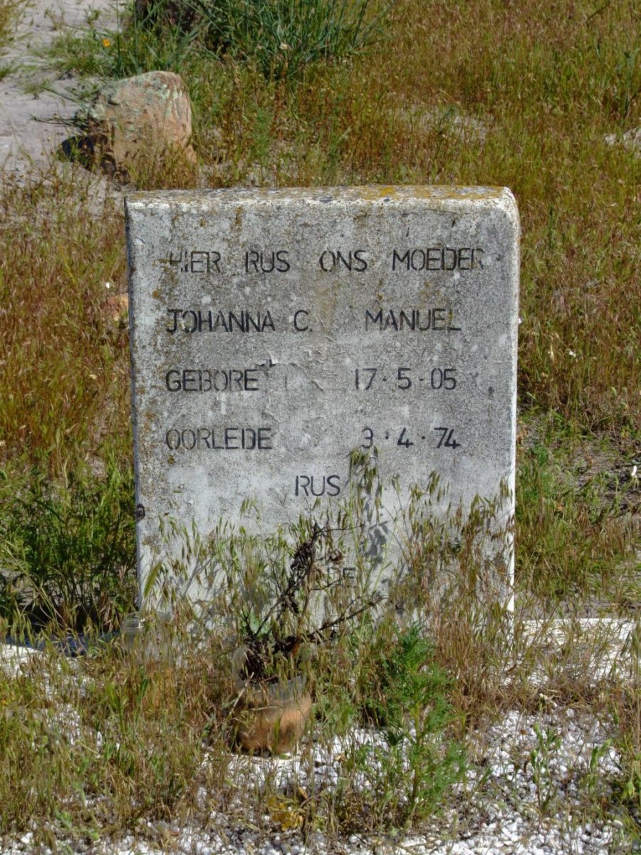 MANUEL Johanna C. 1905-1974