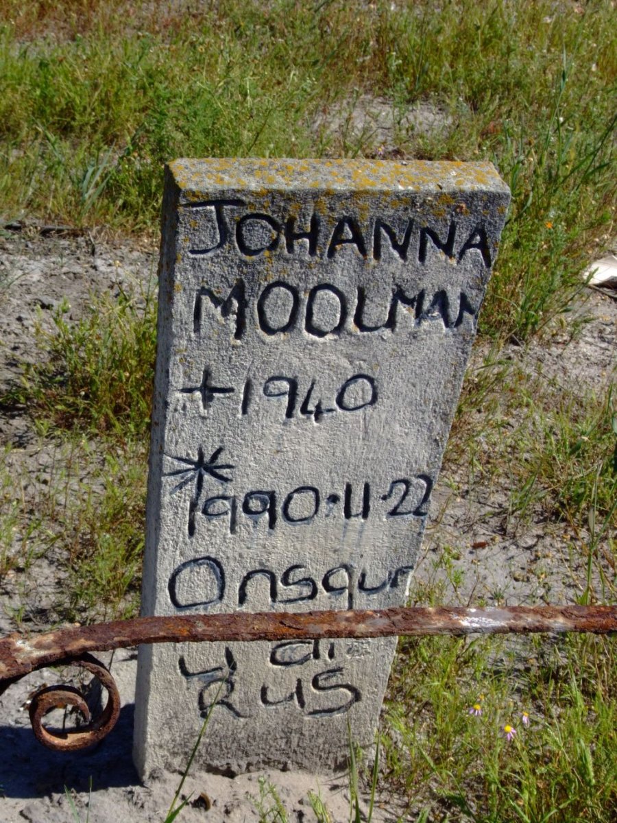 MOOLMAN Johanna 1940-1990