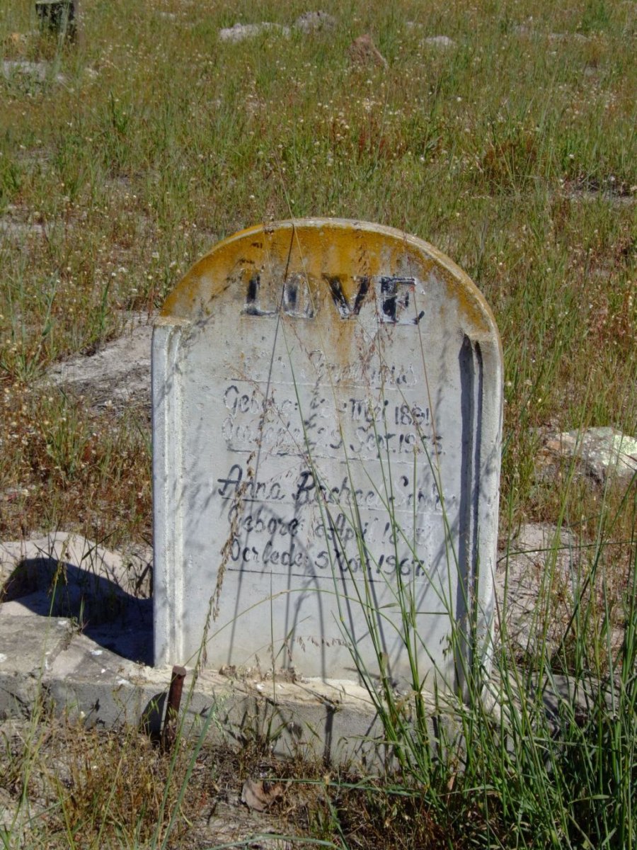 LOVE ?dus 18?1-1955 &amp; Anna Rachel Sophia 18??-1967