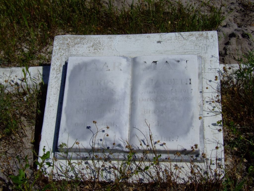 MAARMAN Petrus Jakobus -199? &amp; Elizabeth 1917-1989