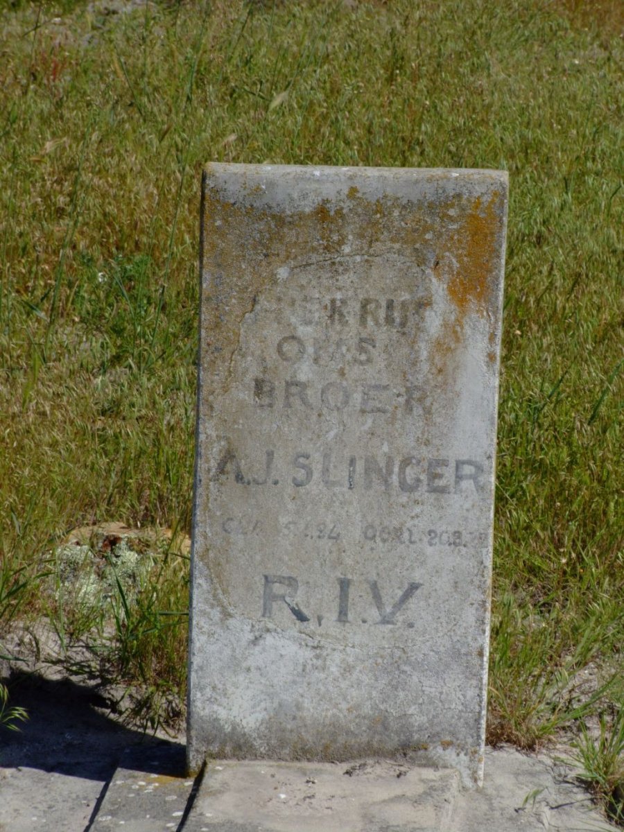 SLINGER A.J. 1884-1922