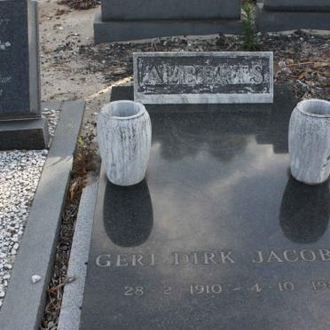 ALBERTS Gert Dirk Jacobus 1910-1980