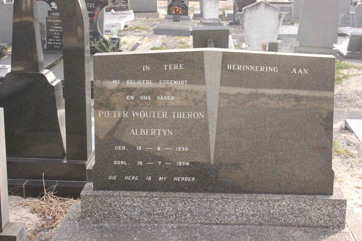 ALBERTYN Pieter Wouter Theron 1930-1974