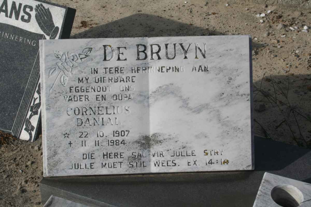 BRUYN Cornelius Danial, de 1907-1984