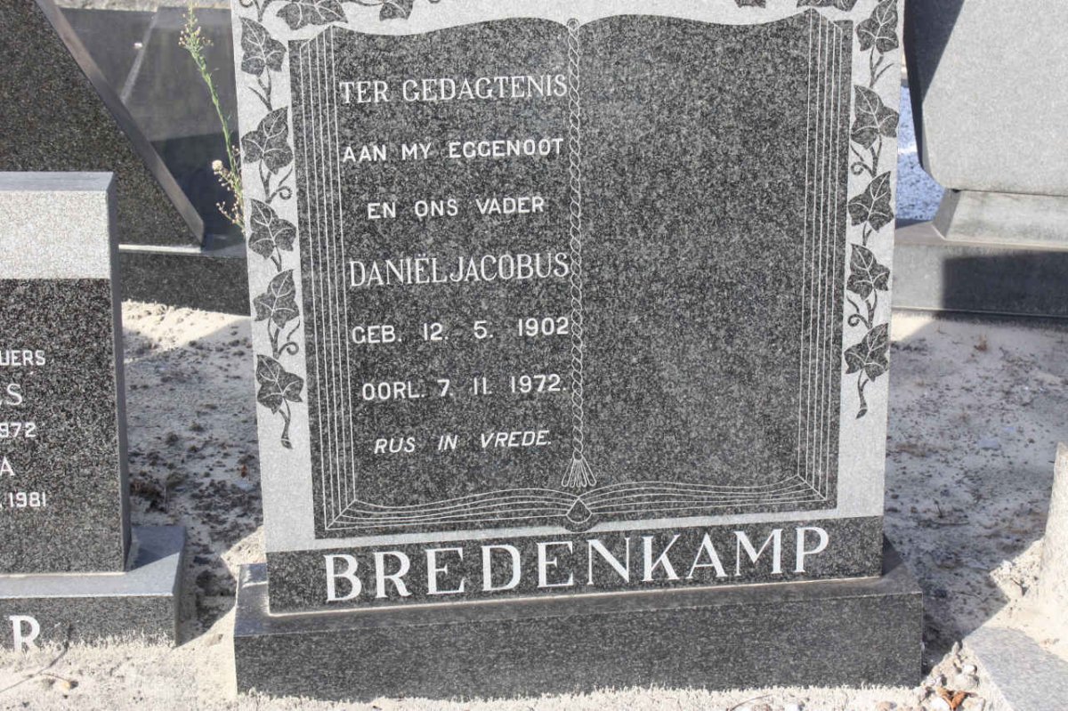 BREDENKAMP Daniel Jacobus 1902-1972