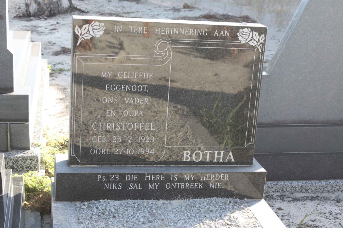 BOTHA Christoffel 1923-1994